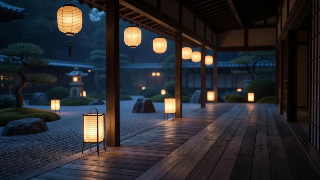 縁側の夜