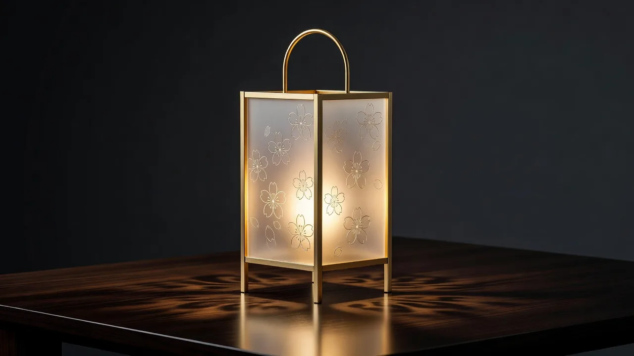 Sakura Motif Lantern